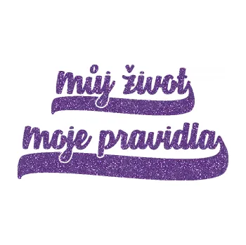 Polep vozidla SAMOLEPKA Můj život Moje pravidla nápis (87 - Ultra Metalic fialová) NA AUTO, NÁLEPKA, FÓLIE, POLEP, TUNING, VLASTNÍ TEXT, TISK, AUTOSAMOLEPKY.cz, POLEPY, OBRÁZEK, LOGO, SAMOLEPKY