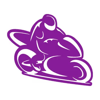 Samolepící dekorace SAMOLEPKA Motorkář 011 pravá (14 - fialová) NA AUTO, NÁLEPKA, FÓLIE, POLEP, TUNING, VLASTNÍ TEXT, TISK, AUTOSAMOLEPKY.cz, POLEPY, OBRÁZEK, LOGO, SAMOLEPKY