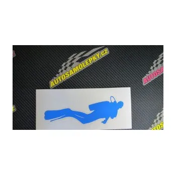 Polep vozidla SAMOLEPKA Potápěč 005 pravá (10 - červená) NA AUTO, NÁLEPKA, FÓLIE, POLEP, TUNING, VLASTNÍ TEXT, TISK, AUTOSAMOLEPKY.cz, POLEPY, OBRÁZEK, LOGO, SAMOLEPKY