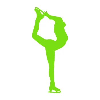 Polep vozidla Krasobruslení 011 pravá krasobruslařka (04 - zelená kawasaki) SAMOLEPKA NA AUTO, NÁLEPKA, FÓLIE, POLEP, TUNING, VLASTNÍ TEXT, TISK, AUTOSAMOLEPKY.cz, POLEPY, OBRÁZEK, LOGO, 3D STICKERS