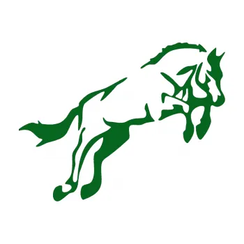 Samolepící dekorace SAMOLEPKA Kůň 025 pravá skok (20 - tmavě zelená) NA AUTO, NÁLEPKA, FÓLIE, POLEP, TUNING, VLASTNÍ TEXT, TISK, AUTOSAMOLEPKY.cz, POLEPY, OBRÁZEK, LOGO, SAMOLEPKY