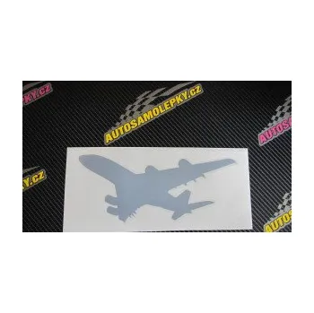 Polep vozidla SAMOLEPKA Letadlo 002 levá (10 - červená) NA AUTO, NÁLEPKA, FÓLIE, POLEP, TUNING, VLASTNÍ TEXT, TISK, AUTOSAMOLEPKY.cz, POLEPY, OBRÁZEK, LOGO, SAMOLEPKY