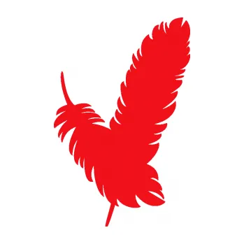 Samolepící dekorace SAMOLEPKA Peříčka 002 pravá (10 - červená) NA AUTO, NÁLEPKA, FÓLIE, POLEP, TUNING, VLASTNÍ TEXT, TISK, AUTOSAMOLEPKY.cz, POLEPY, OBRÁZEK, LOGO, SAMOLEPKY