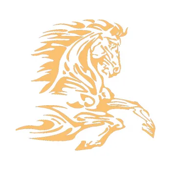 Samolepící dekorace SAMOLEPKA Kůň 074 pravá (08 - béžová) NA AUTO, NÁLEPKA, FÓLIE, POLEP, TUNING, VLASTNÍ TEXT, TISK, AUTOSAMOLEPKY.cz, POLEPY, OBRÁZEK, LOGO, SAMOLEPKY