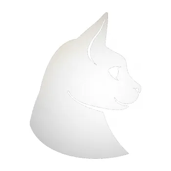 Samolepící dekorace Kočka 006 pravá (82 - odrazková reflexní bílá) SAMOLEPKA NA AUTO, NÁLEPKA, FÓLIE, POLEP, TUNING, VLASTNÍ TEXT, TISK, AUTOSAMOLEPKY.cz, POLEPY, OBRÁZEK, LOGO, 3D STICKERS