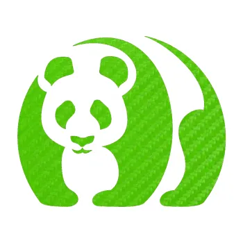 Samolepící dekorace SAMOLEPKA Panda 001 levá (58 - 3D karbon zelený kawasaki) NA AUTO, NÁLEPKA, FÓLIE, POLEP, TUNING, VLASTNÍ TEXT, TISK, AUTOSAMOLEPKY.cz, POLEPY, OBRÁZEK, LOGO, SAMOLEPKY