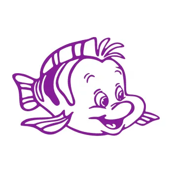 Polep vozidla SAMOLEPKA Rybička pravá (14 - fialová) NA AUTO, NÁLEPKA, FÓLIE, POLEP, TUNING, VLASTNÍ TEXT, TISK, AUTOSAMOLEPKY.cz, POLEPY, OBRÁZEK, LOGO, SAMOLEPKY