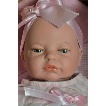 Panenka Realistické miminko - holčička - Bedřiška se zajíčkem od firmy Lamagik (španělské miminko 39 cm)