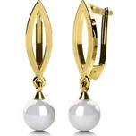 Couple, Půvabné náušnice Taisa, žluté zlato a perla, 585-45-3-5070.0Z00.0.00.744.12