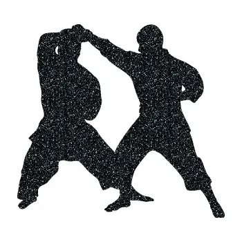 Polep vozidla SAMOLEPKA Karate 013 pravá souboj (85 - Ultra Metalic černá) NA AUTO, NÁLEPKA, FÓLIE, POLEP, TUNING, VLASTNÍ TEXT, TISK, AUTOSAMOLEPKY.cz, POLEPY, OBRÁZEK, LOGO, SAMOLEPKY