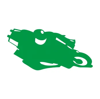 Samolepící dekorace SAMOLEPKA Motorka 007 pravá silniční motorky (12 - zelená) NA AUTO, NÁLEPKA, FÓLIE, POLEP, TUNING, VLASTNÍ TEXT, TISK, AUTOSAMOLEPKY.cz, POLEPY, OBRÁZEK, LOGO, SAMOLEPKY