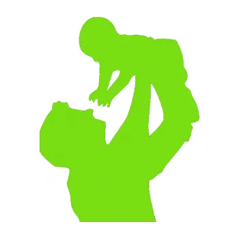 samolepka Dítě v autě 026 pravá miminko v náruči (04 - zelená kawasaki) SAMOLEPKA NA AUTO, NÁLEPKA, FÓLIE, POLEP, TUNING, VLASTNÍ TEXT, TISK, AUTOSAMOLEPKY.cz, POLEPY, OBRÁZEK, LOGO, 3D STICKERS