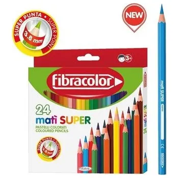 Set školních potřeb Kredki Mati Super 24 kolory FIBRACOLOR