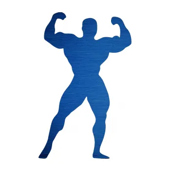 Polep vozidla Kulturista 014 pravá (65 - škrábaný kov modrý) SAMOLEPKA NA AUTO, NÁLEPKA, FÓLIE, POLEP, TUNING, VLASTNÍ TEXT, TISK, AUTOSAMOLEPKY.cz, POLEPY, OBRÁZEK, LOGO, 3D STICKERS