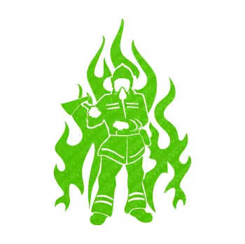 Samolepící dekorace SAMOLEPKA Hasič 008 levá (58 - 3D karbon zelený kawasaki) NA AUTO, NÁLEPKA, FÓLIE, POLEP, TUNING, VLASTNÍ TEXT, TISK, AUTOSAMOLEPKY.cz, POLEPY, OBRÁZEK, LOGO, SAMOLEPKY