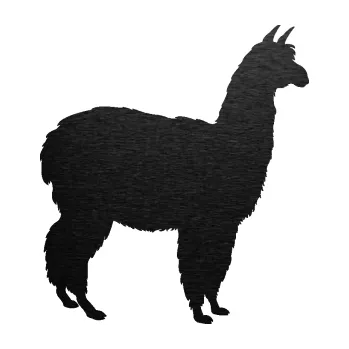 Samolepící dekorace SAMOLEPKA Lama 002 pravá alpaka (63 - škrábaný kov černý) NA AUTO, NÁLEPKA, FÓLIE, POLEP, TUNING, VLASTNÍ TEXT, TISK, AUTOSAMOLEPKY.cz, POLEPY, OBRÁZEK, LOGO, SAMOLEPKY