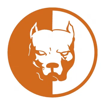 Polep vozidla SAMOLEPKA Pitbull 001 kruh levá (26 - oříšková) NA AUTO, NÁLEPKA, FÓLIE, POLEP, TUNING, VLASTNÍ TEXT, TISK, AUTOSAMOLEPKY.cz, POLEPY, OBRÁZEK, LOGO, SAMOLEPKY