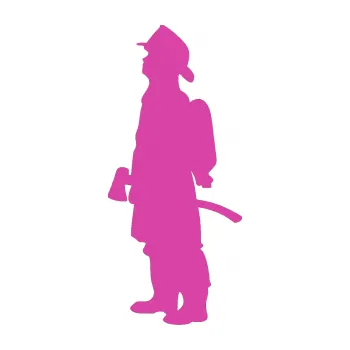 Samolepící dekorace Hasič 002 levá (16 - růžová) SAMOLEPKA NA AUTO, NÁLEPKA, FÓLIE, POLEP, TUNING, VLASTNÍ TEXT, TISK, AUTOSAMOLEPKY.cz, POLEPY, OBRÁZEK, LOGO, 3D STICKERS