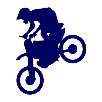 Samolepící dekorace SAMOLEPKA Motorka 020 levá motokros (23 - tmavě modrá) NA AUTO, NÁLEPKA, FÓLIE, POLEP, TUNING, VLASTNÍ TEXT, TISK, AUTOSAMOLEPKY.cz, POLEPY, OBRÁZEK, LOGO, SAMOLEPKY