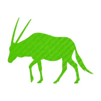 Samolepící dekorace SAMOLEPKA Antilopa 001 levá (58 - 3D karbon zelený kawasaki) NA AUTO, NÁLEPKA, FÓLIE, POLEP, TUNING, VLASTNÍ TEXT, TISK, AUTOSAMOLEPKY.cz, POLEPY, OBRÁZEK, LOGO, SAMOLEPKY