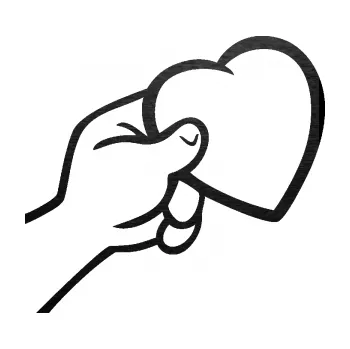 Samolepící dekorace SAMOLEPKA Ruka se srdíčkem pravá (63 - škrábaný kov černý) NA AUTO, NÁLEPKA, FÓLIE, POLEP, TUNING, VLASTNÍ TEXT, TISK, AUTOSAMOLEPKY.cz, POLEPY, OBRÁZEK, LOGO, SAMOLEPKY