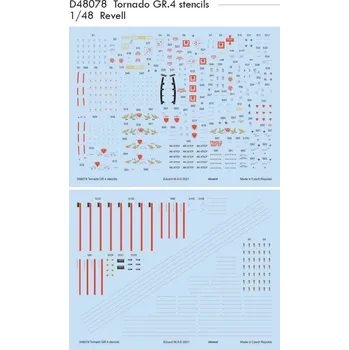 Plastikový model Eduard 1/48 Tornado GR.4 stencils (REVELL)