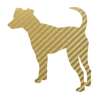 Polep vozidla SAMOLEPKA Pes 098 levá Pražský krysařík (59 - 3D karbon zlatý) NA AUTO, NÁLEPKA, FÓLIE, POLEP, TUNING, VLASTNÍ TEXT, TISK, AUTOSAMOLEPKY.cz, POLEPY, OBRÁZEK, LOGO, SAMOLEPKY