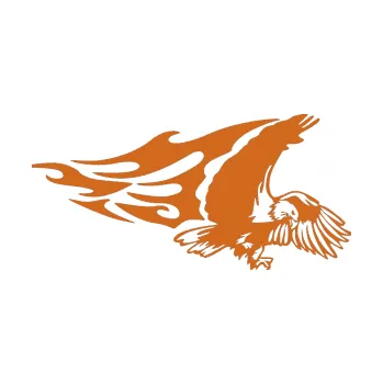 Samolepicí dekorace na vozidlo Animal flames 081 pravá orel (26 - oříšková) SAMOLEPKA NA AUTO, NÁLEPKA, FÓLIE, POLEP, TUNING, VLASTNÍ TEXT, TISK, AUTOSAMOLEPKY.cz, POLEPY, OBRÁZEK, LOGO, 3D STICKERS