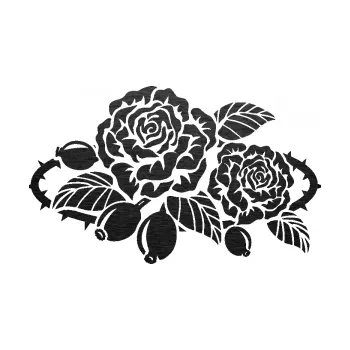 Samolepící dekorace SAMOLEPKA Interiér 004 levá růže šípková (63 - škrábaný kov černý) NA AUTO, NÁLEPKA, FÓLIE, POLEP, TUNING, VLASTNÍ TEXT, TISK, AUTOSAMOLEPKY.cz, POLEPY, OBRÁZEK, LOGO, SAMOLEPKY