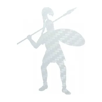 Polep vozidla SAMOLEPKA Římský voják pravá (51 - 3D karbon bílý) NA AUTO, NÁLEPKA, FÓLIE, POLEP, TUNING, VLASTNÍ TEXT, TISK, AUTOSAMOLEPKY.cz, POLEPY, OBRÁZEK, LOGO, SAMOLEPKY