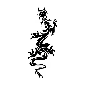 Samolepicí dekorace na vozidlo Dragon 028 levá (01 - černá) SAMOLEPKA NA AUTO, NÁLEPKA, FÓLIE, POLEP, TUNING, VLASTNÍ TEXT, TISK, AUTOSAMOLEPKY.cz, POLEPY, OBRÁZEK, LOGO, 3D STICKERS