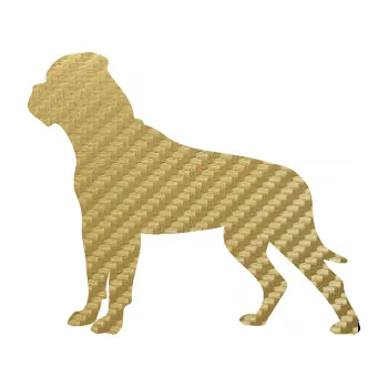 Polep vozidla SAMOLEPKA Pes 150 levá bullmastif (59 - 3D karbon zlatý) NA AUTO, NÁLEPKA, FÓLIE, POLEP, TUNING, VLASTNÍ TEXT, TISK, AUTOSAMOLEPKY.cz, POLEPY, OBRÁZEK, LOGO, SAMOLEPKY