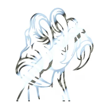 Samolepicí dekorace na vozidlo Drápy 002 pravá (80 - chrom fólie stříbrná zrcadlová) SAMOLEPKA NA AUTO, NÁLEPKA, FÓLIE, POLEP, TUNING, VLASTNÍ TEXT, TISK, AUTOSAMOLEPKY.cz, POLEPY, OBRÁZEK, LOGO, 3D STICKERS