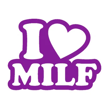 Polep vozidla SAMOLEPKA I love milf 002 nápis (14 - fialová) NA AUTO, NÁLEPKA, FÓLIE, POLEP, TUNING, VLASTNÍ TEXT, TISK, AUTOSAMOLEPKY.cz, POLEPY, OBRÁZEK, LOGO, SAMOLEPKY