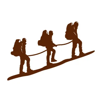 Samolepící dekorace Horolezci pravá (15 - hnědá) SAMOLEPKA NA AUTO, NÁLEPKA, FÓLIE, POLEP, TUNING, VLASTNÍ TEXT, TISK, AUTOSAMOLEPKY.cz, POLEPY, OBRÁZEK, LOGO, 3D STICKERS
