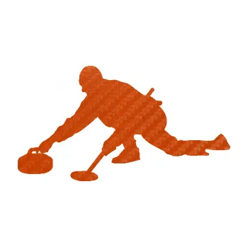 Polep vozidla Curling 003 levá (54 - 3D karbon oranžový) SAMOLEPKA NA AUTO, NÁLEPKA, FÓLIE, POLEP, TUNING, VLASTNÍ TEXT, TISK, AUTOSAMOLEPKY.cz, POLEPY, OBRÁZEK, LOGO, 3D STICKERS