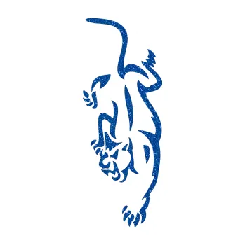 Polep vozidla SAMOLEPKA NA AUTO Panterka levá (88 - Ultra Metalic modrá) NÁLEPKA, FÓLIE, POLEP, TUNING, VLASTNÍ TEXT, TISK, AUTOSAMOLEPKY.cz, POLEPY, OBRÁZEK, LOGO, SAMOLEPKY