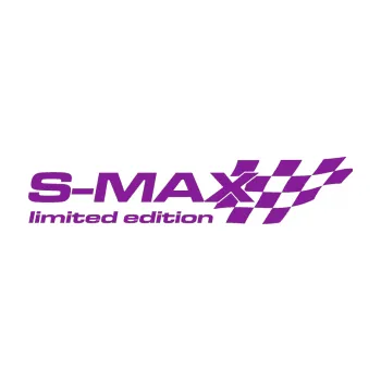 Polep vozidla SAMOLEPKA S-MAX limited edition pravá (14 - fialová) NA AUTO, NÁLEPKA, FÓLIE, POLEP, TUNING, VLASTNÍ TEXT, TISK, AUTOSAMOLEPKY.cz, POLEPY, OBRÁZEK, LOGO, SAMOLEPKY