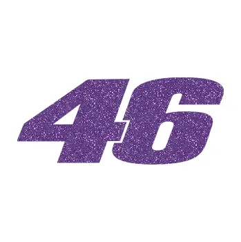 Samolepící dekorace 46 Valentino Rossi jednobarevná (87 - Ultra Metalic fialová) SAMOLEPKA NA AUTO, NÁLEPKA, FÓLIE, POLEP, TUNING, VLASTNÍ TEXT, TISK, AUTOSAMOLEPKY.cz, POLEPY, OBRÁZEK, LOGO, 3D STICKERS