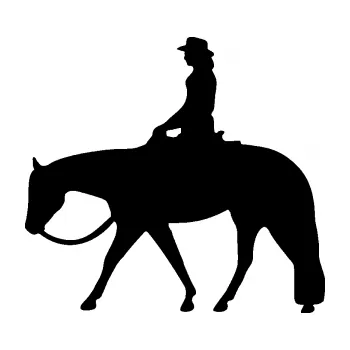 Samolepící dekorace SAMOLEPKA Kůň 082 levá kovbojka na koni (01 - černá) NA AUTO, NÁLEPKA, FÓLIE, POLEP, TUNING, VLASTNÍ TEXT, TISK, AUTOSAMOLEPKY.cz, POLEPY, OBRÁZEK, LOGO, SAMOLEPKY