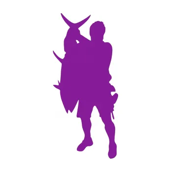 Polep vozidla SAMOLEPKA Rybář 003 levá (14 - fialová) NA AUTO, NÁLEPKA, FÓLIE, POLEP, TUNING, VLASTNÍ TEXT, TISK, AUTOSAMOLEPKY.cz, POLEPY, OBRÁZEK, LOGO, SAMOLEPKY