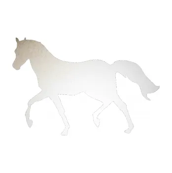 Samolepící dekorace SAMOLEPKA Kůň 003 levá (82 - odrazková reflexní bílá) NA AUTO, NÁLEPKA, FÓLIE, POLEP, TUNING, VLASTNÍ TEXT, TISK, AUTOSAMOLEPKY.cz, POLEPY, OBRÁZEK, LOGO, SAMOLEPKY