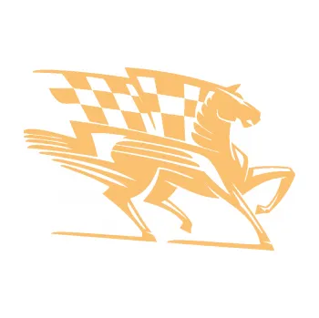 Samolepící dekorace SAMOLEPKA Kůň racing 001 pravá se šachovnicí (08 - béžová) NA AUTO, NÁLEPKA, FÓLIE, POLEP, TUNING, VLASTNÍ TEXT, TISK, AUTOSAMOLEPKY.cz, POLEPY, OBRÁZEK, LOGO, SAMOLEPKY