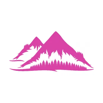 Samolepící dekorace Krajina hory 011 levá (16 - růžová) SAMOLEPKA NA AUTO, NÁLEPKA, FÓLIE, POLEP, TUNING, VLASTNÍ TEXT, TISK, AUTOSAMOLEPKY.cz, POLEPY, OBRÁZEK, LOGO, 3D STICKERS