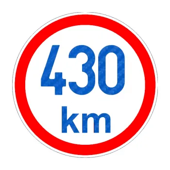 samolepka Maximální rychlost 430km - nejvyšší konstrukční rychlost (57 - 3D karbon modrý) SAMOLEPKA NA AUTO, NÁLEPKA, FÓLIE, POLEP, TUNING, VLASTNÍ TEXT, TISK, AUTOSAMOLEPKY.cz, POLEPY, OBRÁZEK, LOGO, 3D STICKERS