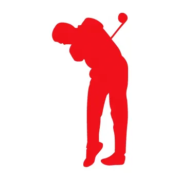 Polep vozidla SAMOLEPKA Golfista 013 levá (10 - červená) NA AUTO, NÁLEPKA, FÓLIE, POLEP, TUNING, VLASTNÍ TEXT, TISK, AUTOSAMOLEPKY.cz, POLEPY, OBRÁZEK, LOGO, SAMOLEPKY