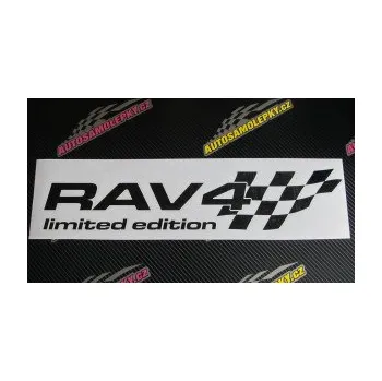 Polep vozidla SAMOLEPKA RAV4 limited edition pravá (10 - červená) NA AUTO, NÁLEPKA, FÓLIE, POLEP, TUNING, VLASTNÍ TEXT, TISK, AUTOSAMOLEPKY.cz, POLEPY, OBRÁZEK, LOGO, SAMOLEPKY
