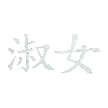 Polep vozidla SAMOLEPKA Čínský znak Lady (51 - 3D karbon bílý) NA AUTO, NÁLEPKA, FÓLIE, POLEP, TUNING, VLASTNÍ TEXT, TISK, AUTOSAMOLEPKY.cz, POLEPY, OBRÁZEK, LOGO, SAMOLEPKY