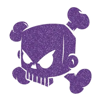 Samolepicí dekorace na vozidlo Kenblock lebka plná levá (87 - Ultra Metalic fialová) SAMOLEPKA NA AUTO, NÁLEPKA, FÓLIE, POLEP, TUNING, VLASTNÍ TEXT, TISK, AUTOSAMOLEPKY.cz, POLEPY, OBRÁZEK, LOGO, 3D STICKERS