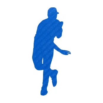 Samolepicí dekorace na vozidlo Baseball 008 pravá (57 - 3D karbon modrý) SAMOLEPKA NA AUTO, NÁLEPKA, FÓLIE, POLEP, TUNING, VLASTNÍ TEXT, TISK, AUTOSAMOLEPKY.cz, POLEPY, OBRÁZEK, LOGO, 3D STICKERS